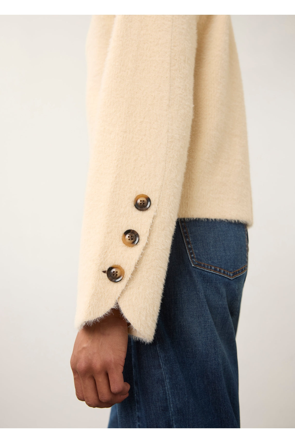 FDJ Collarless Knit Jacket 10047431