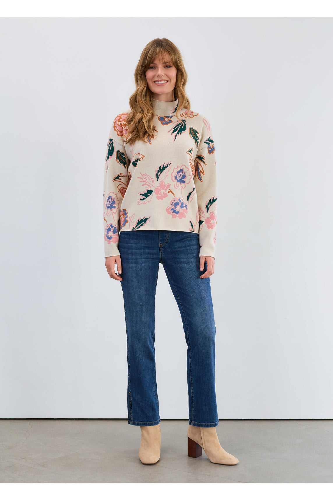 FDJ Mock Neck Loose Fit Sweater 1506535