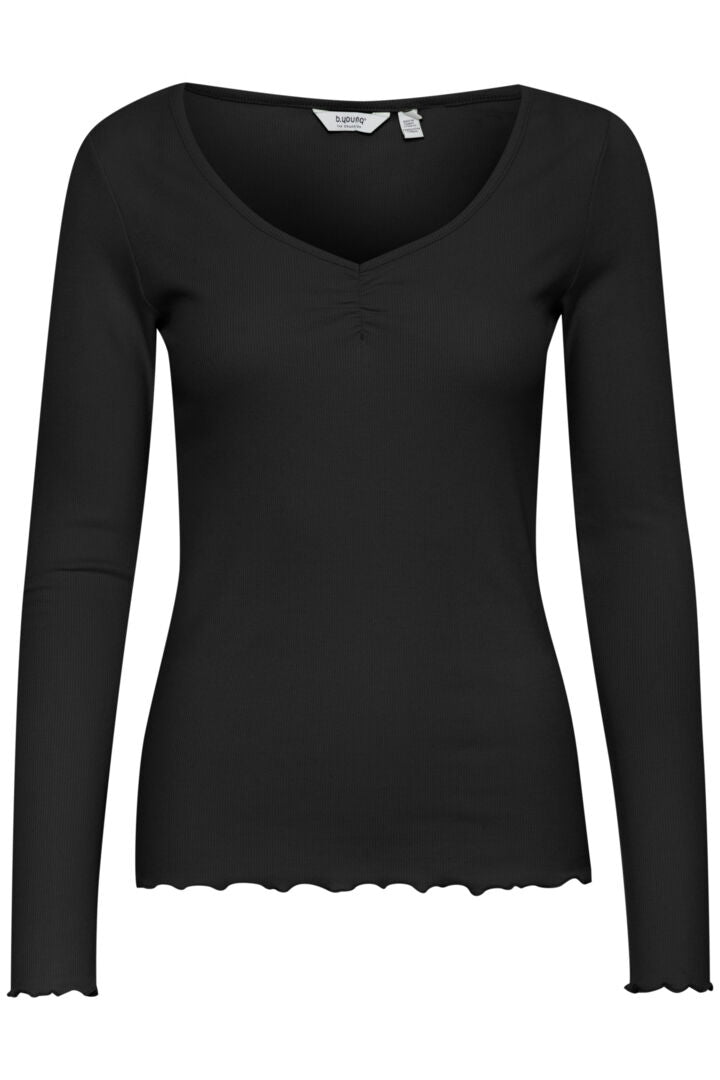B YOUNG Sanana LS V Neck T-Shirt