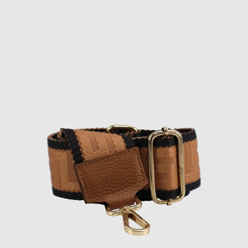 THE TREND Fabric and Leather Purse Strap