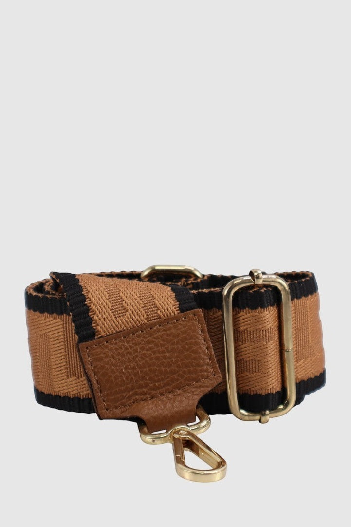 THE TREND Fabric and Leather Purse Strap