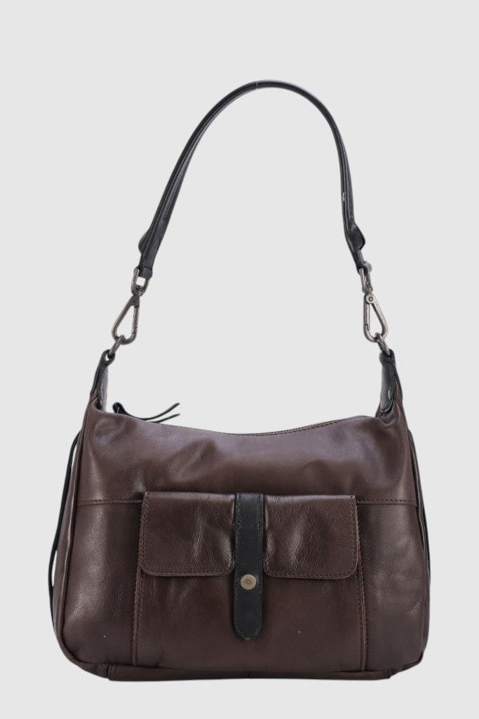 THE TREND Italo Leather Handbag