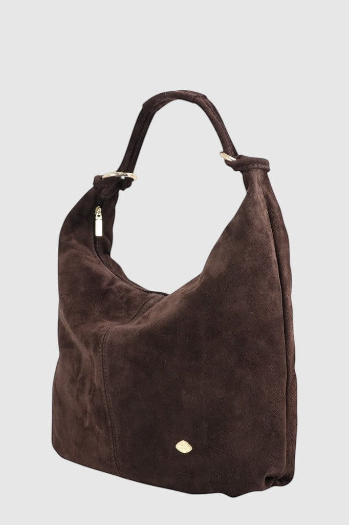 THE TREND Vallone Suede Handbag