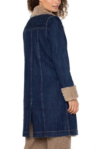 LIVERPOOL Sherpa Collar Jean Coat LM1C05FH5