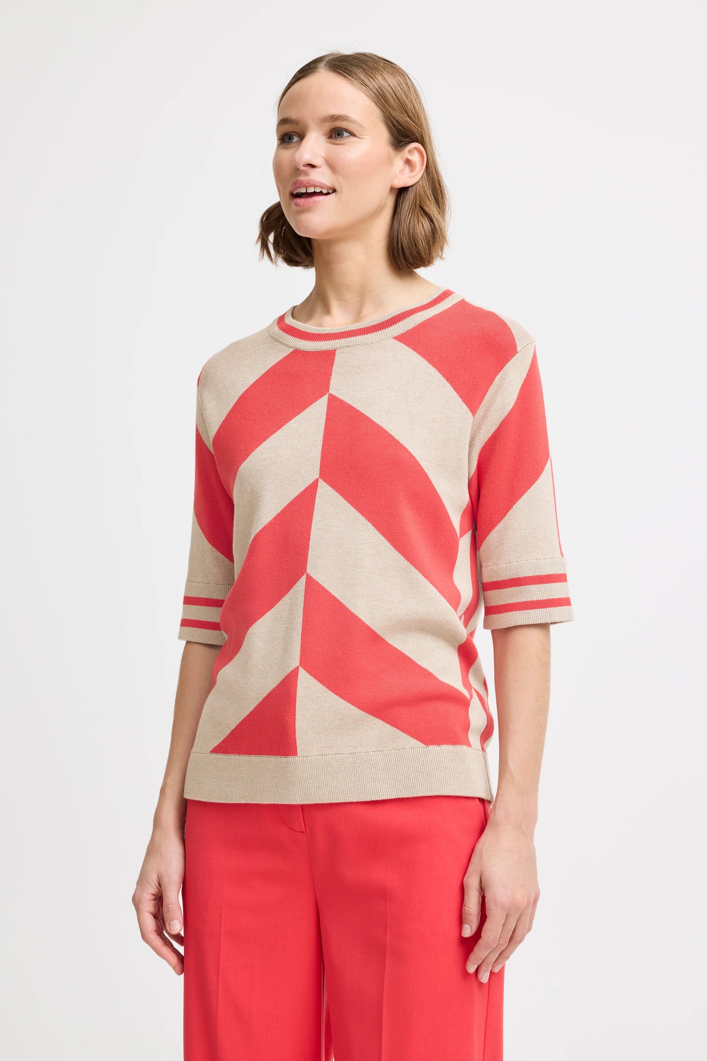 B.YOUNG Morla Geometric Sweater 20816295