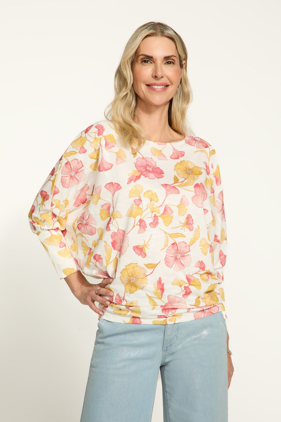 FDJ Printed Batwing Top 3099476