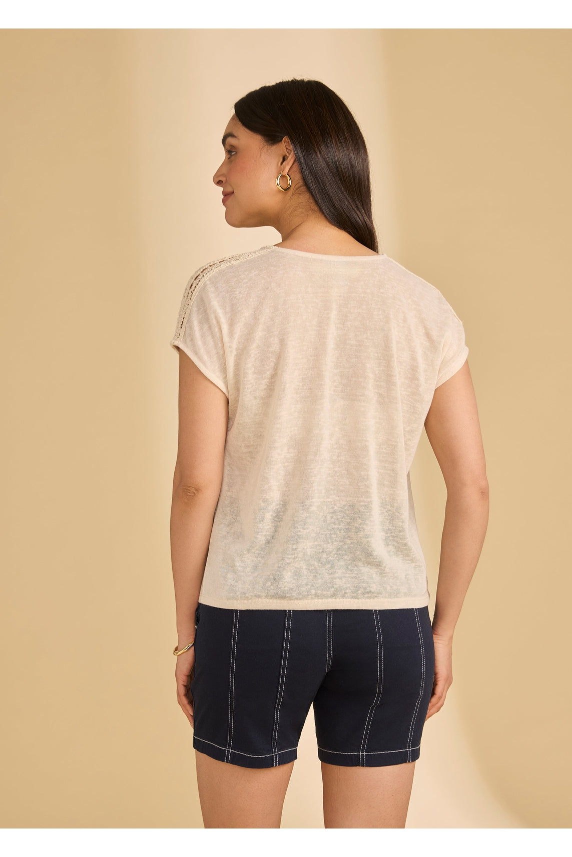 FDJ Dolman Sleeve Crochet Top 3141451