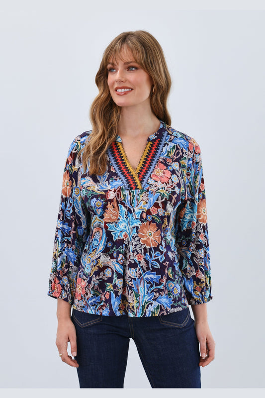 FDJ Embellished Neck Top 3188153