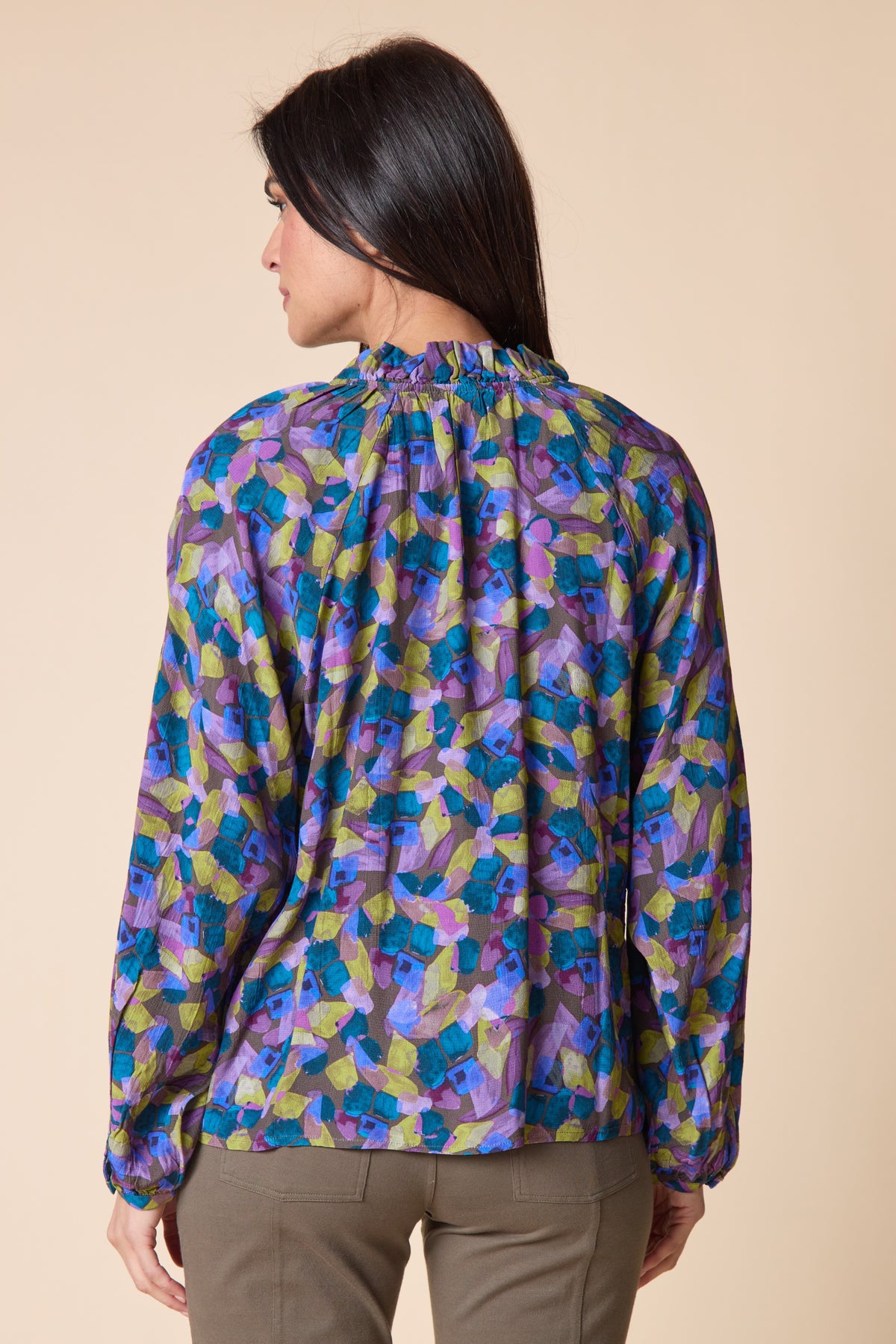 HABITAT Ruched Collar Shirt H39325