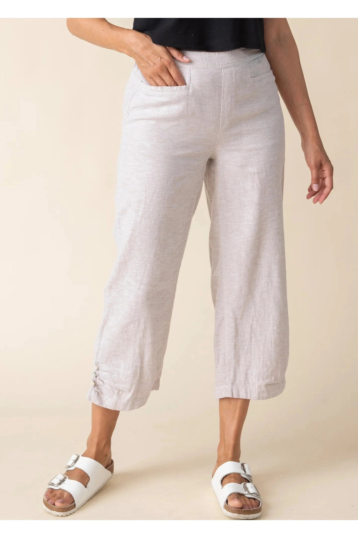 HABITAT Pleat Button Capri H41576