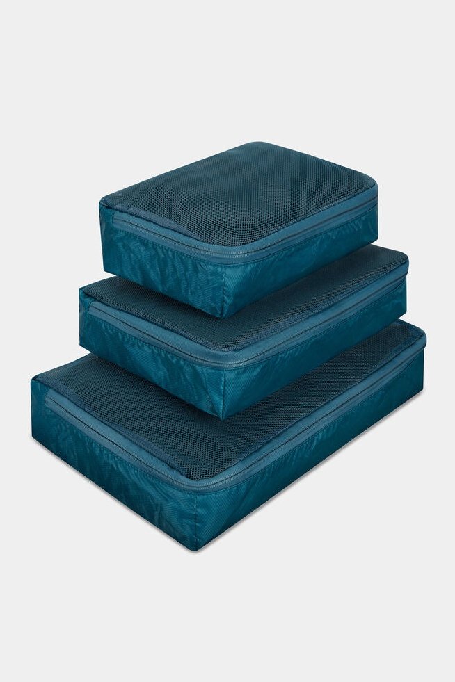 TRAVELON 43507 World Travel Essentials Travel Set of 3 Soft Packing Cubes
