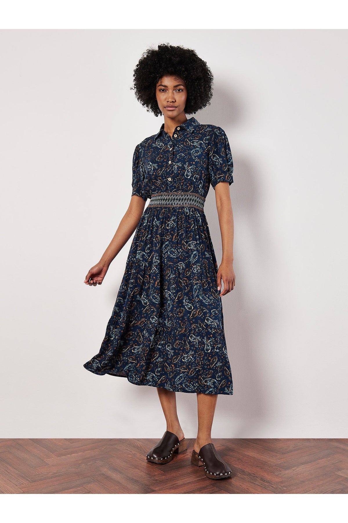 APRICOT Tiered Shirt Midi Dress 897434 *FINAL SALE*
