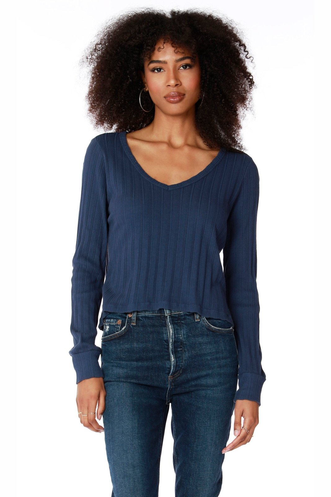 BOBI V-Neck Long-Sleeve Tee 54D-29702 *Final Sale*