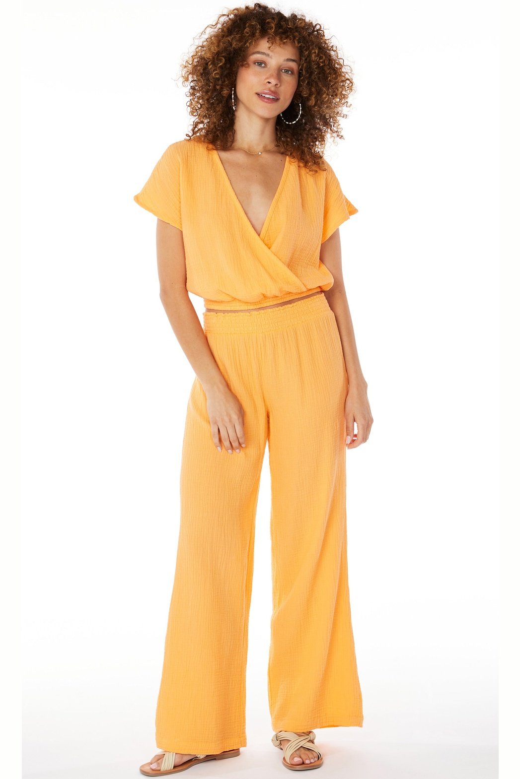 BOBI Smocked Waist Wide Leg Pant 57D-72206 *FINAL SALE*