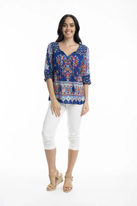 ORIENTIQUE Elastic Cuff Top 82202 *FINAL SALE*