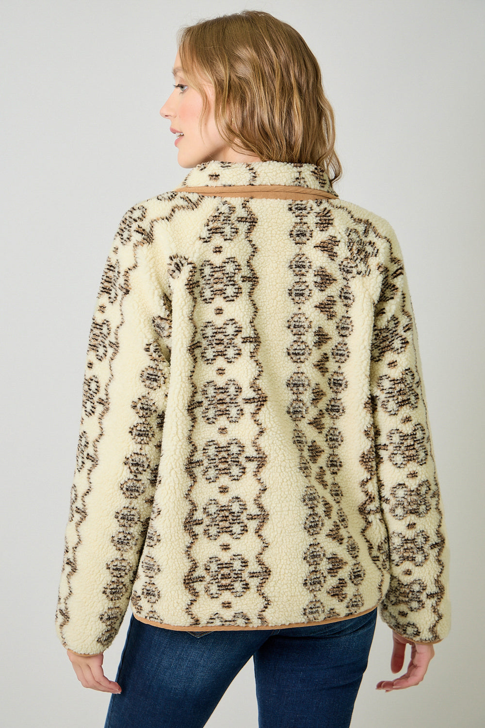 MYSTREE Printed Fleece Jacket 61258