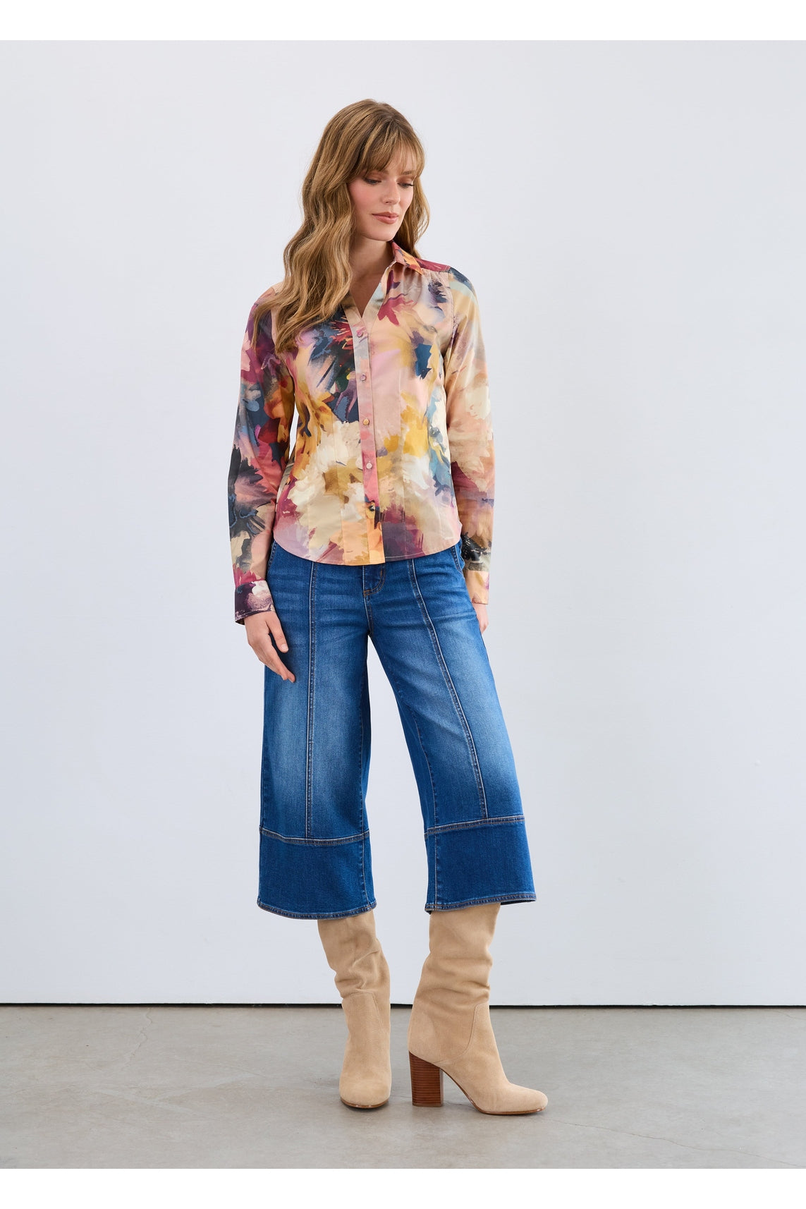 FDJ L/S Split Neck Shirt 7004623
