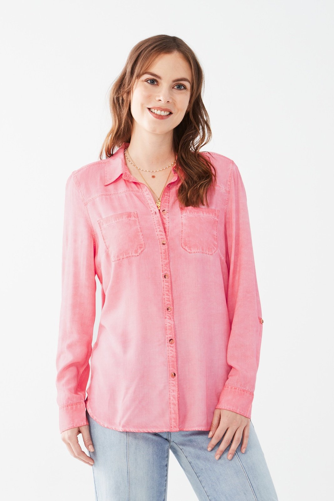FDJ Long Sleeve Roll Tab Shirt 7198985 "FINAL SALE"