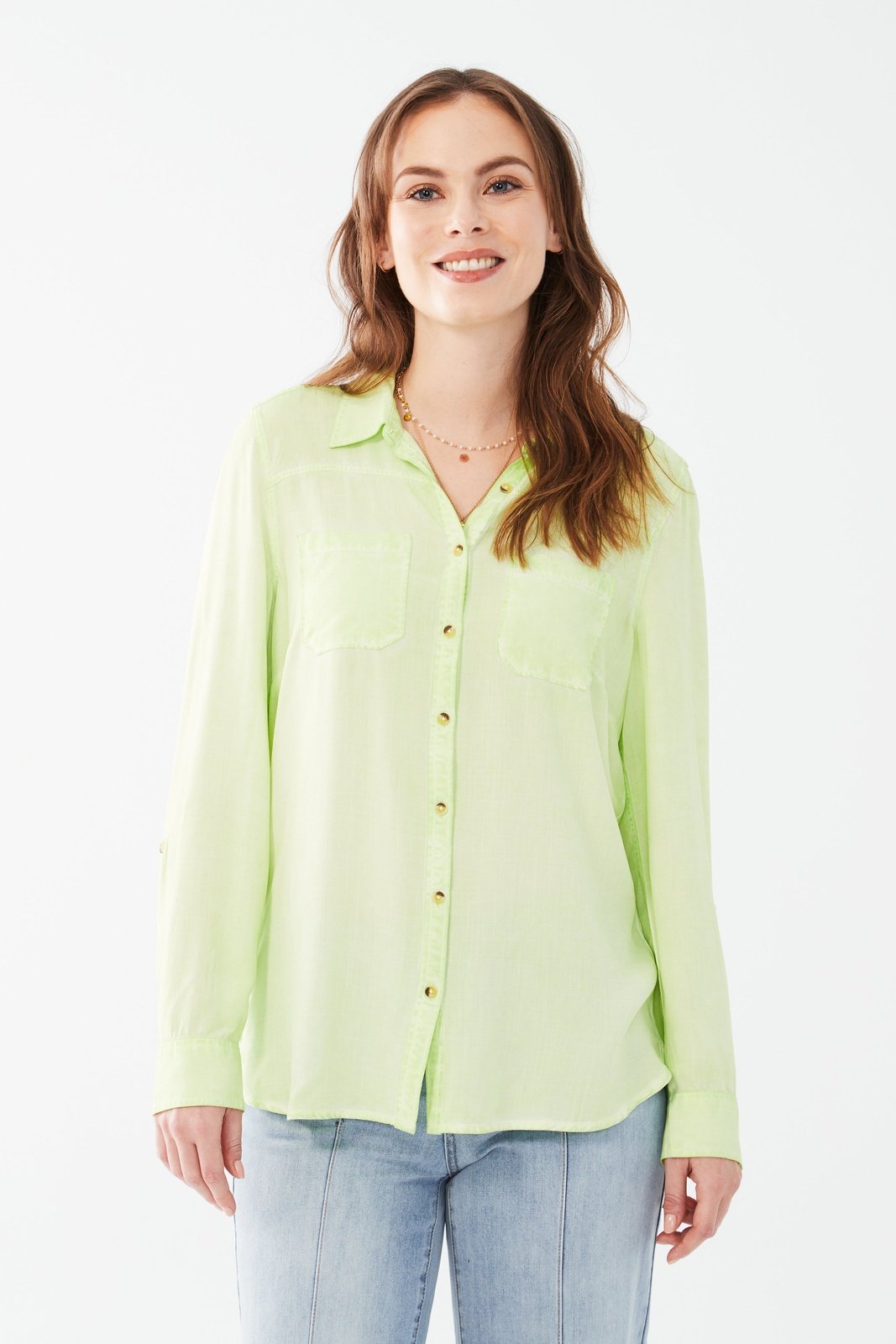 FDJ Long Sleeve Roll Tab Shirt 7198985 "FINAL SALE"