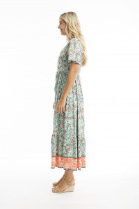 ORIENTIQUE Ishigaki Layered Midi Dress 20020 *FINAL SALE*