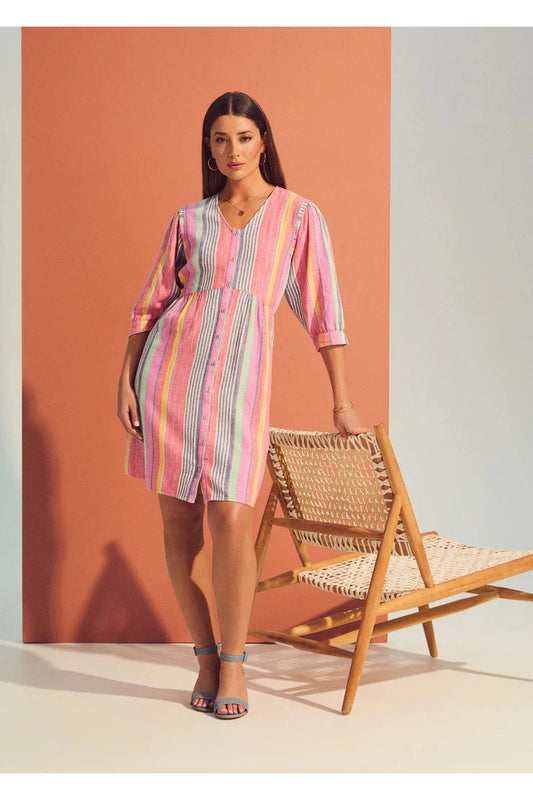 FDJ Bold Stripe Dress 7515983 *FINAL SALE*