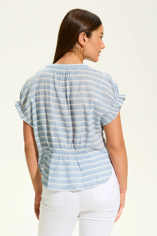 FDJ Crinkle Striped Top 7607818 *FINAL SALE*