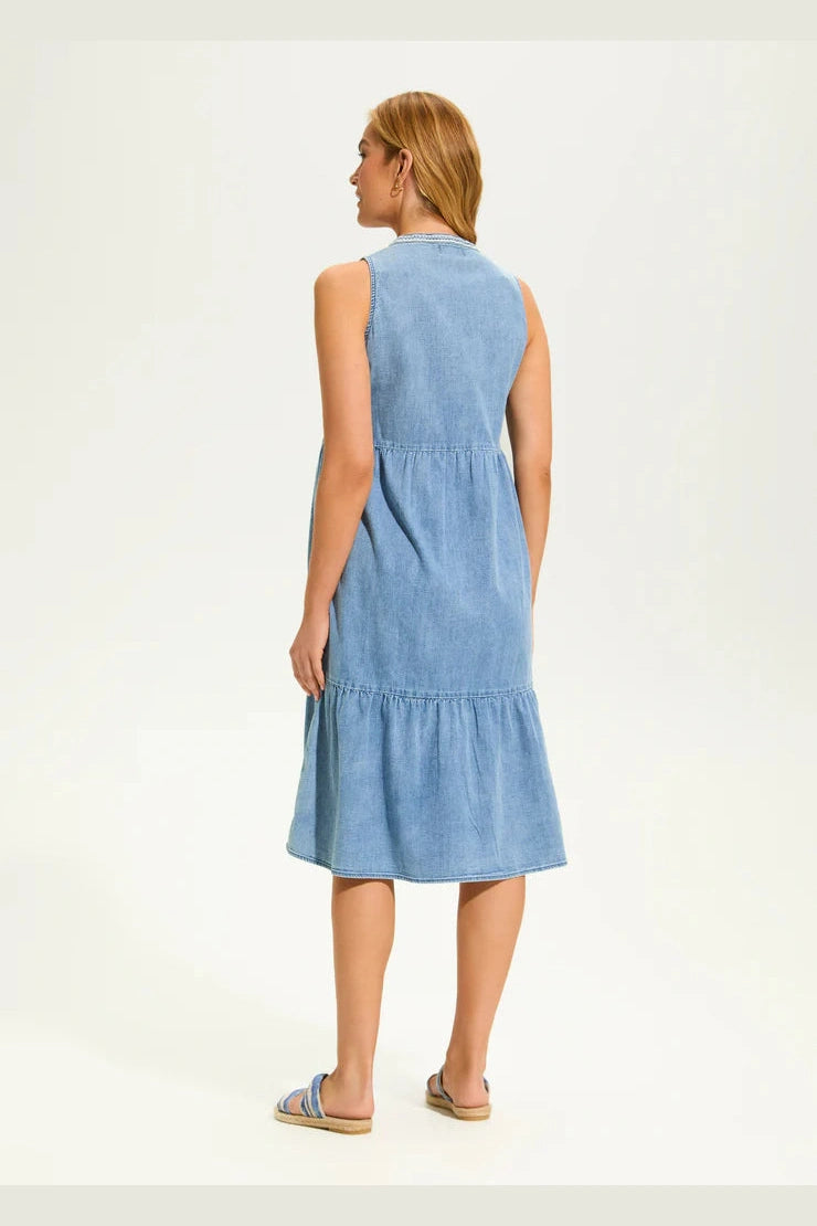 FDJ light Denim Tiered Dress 7811992
