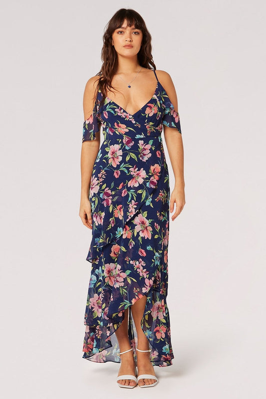 APRICOT Watercolour Floral Dress 822337 *FINAL SALE*
