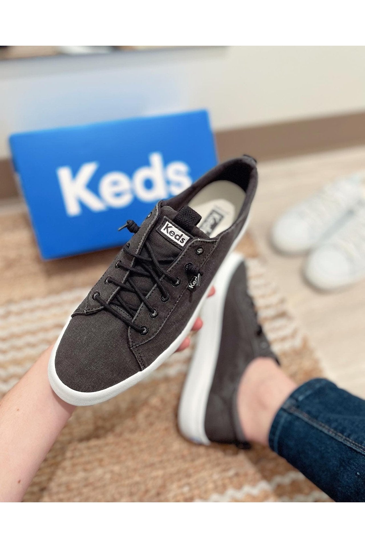 KEDS Kickback Black WF66040 *Final Sale*