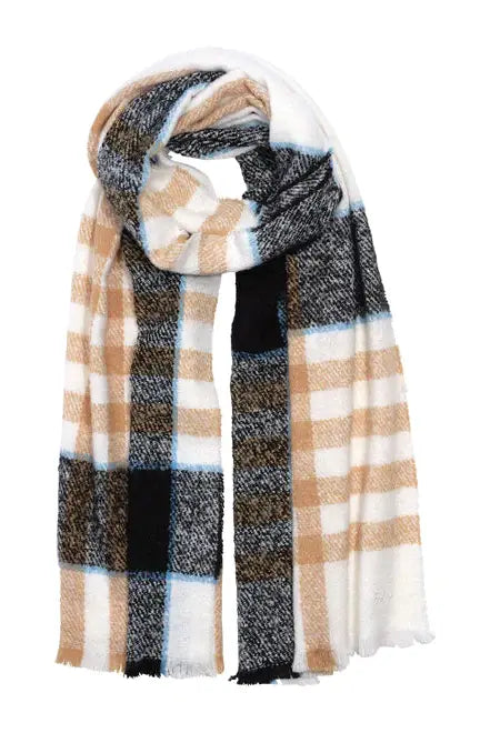 ECHO EC0766 Buzzy Plaid Scarf *Final Sale*