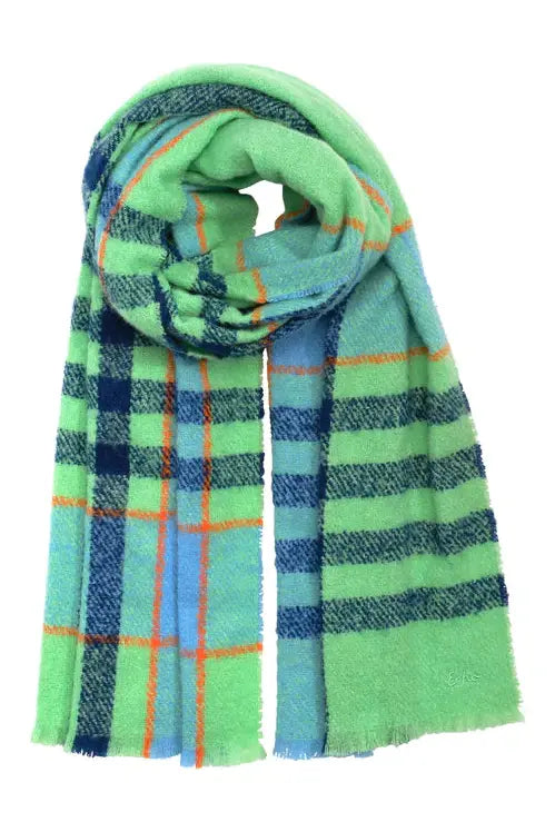 ECHO EC0766 Buzzy Plaid Scarf *Final Sale*