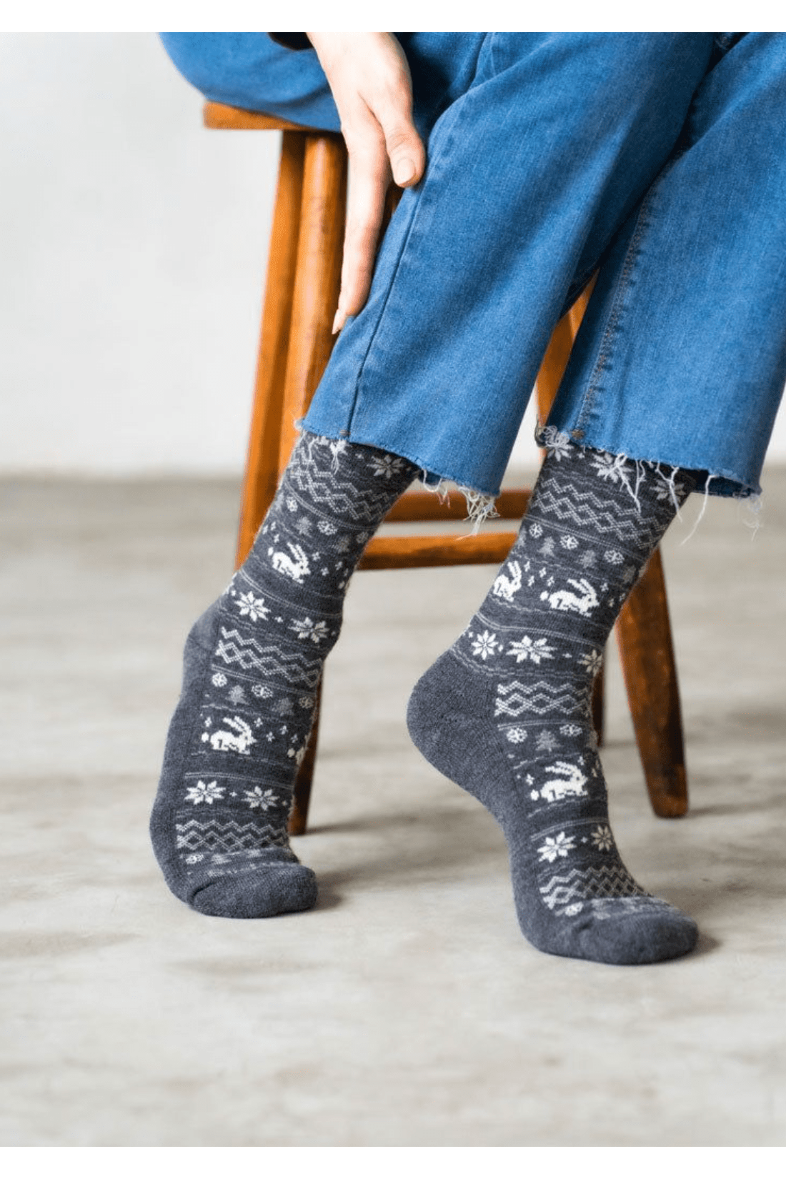 SOCKWELL Folksy Fairisle Crew