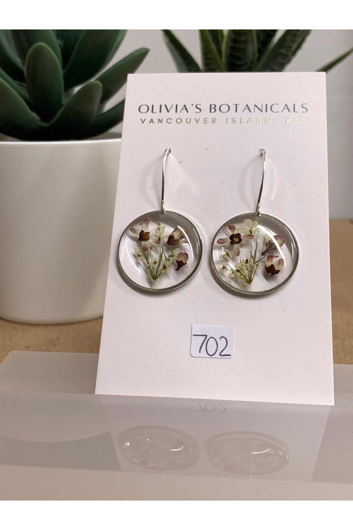 OLIVIA'S BOTANICALS Large Dangle Earrings - Round