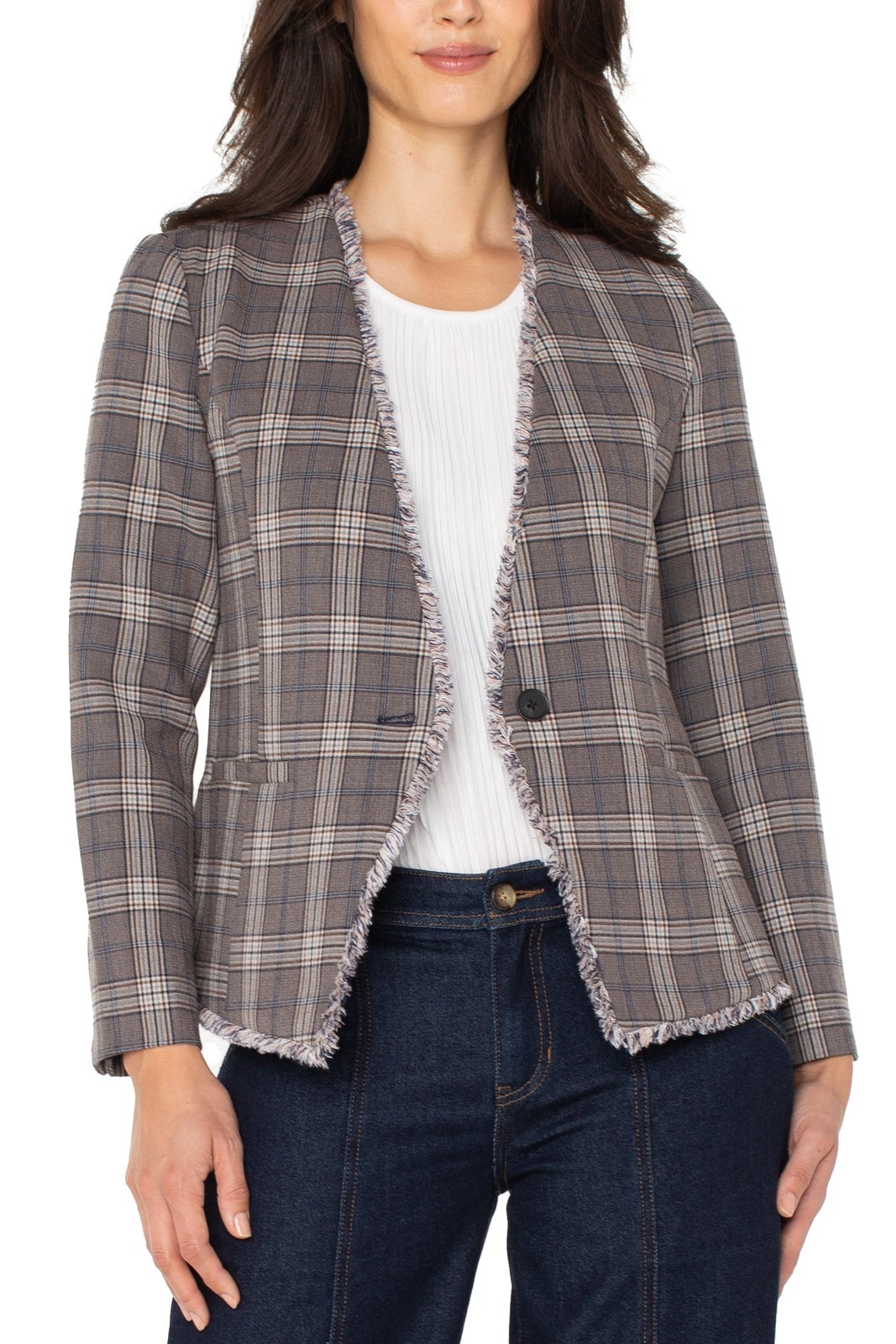 LIVERPOOL Collarless Blazer LM1C20TL44