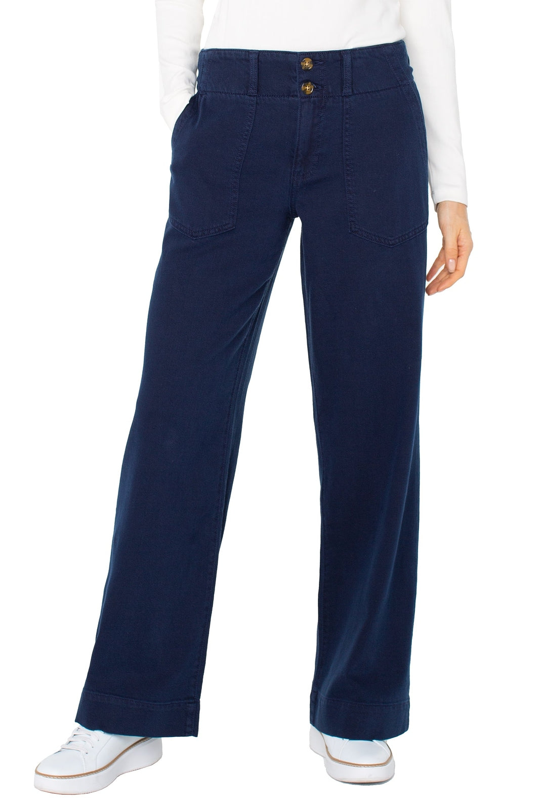 LIVERPOOL Patch Pocket Wide Leg LM4122QTA