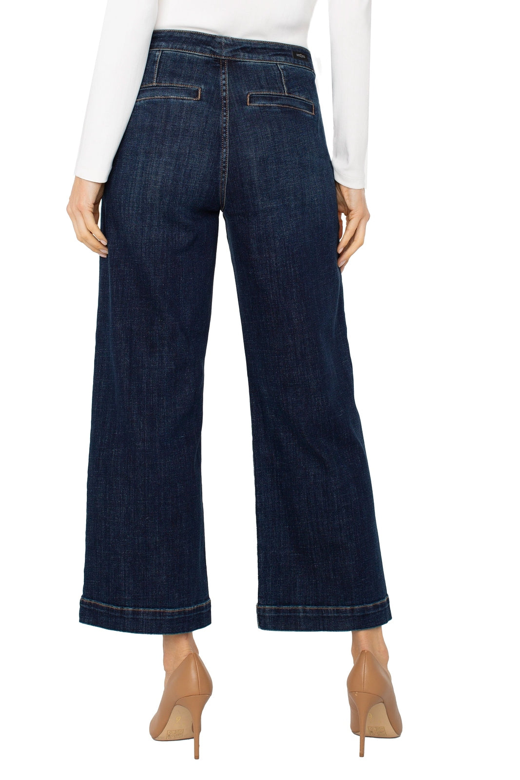 LIVERPOOL Stride Wide Leg w/Trouser Details LM4378CH4