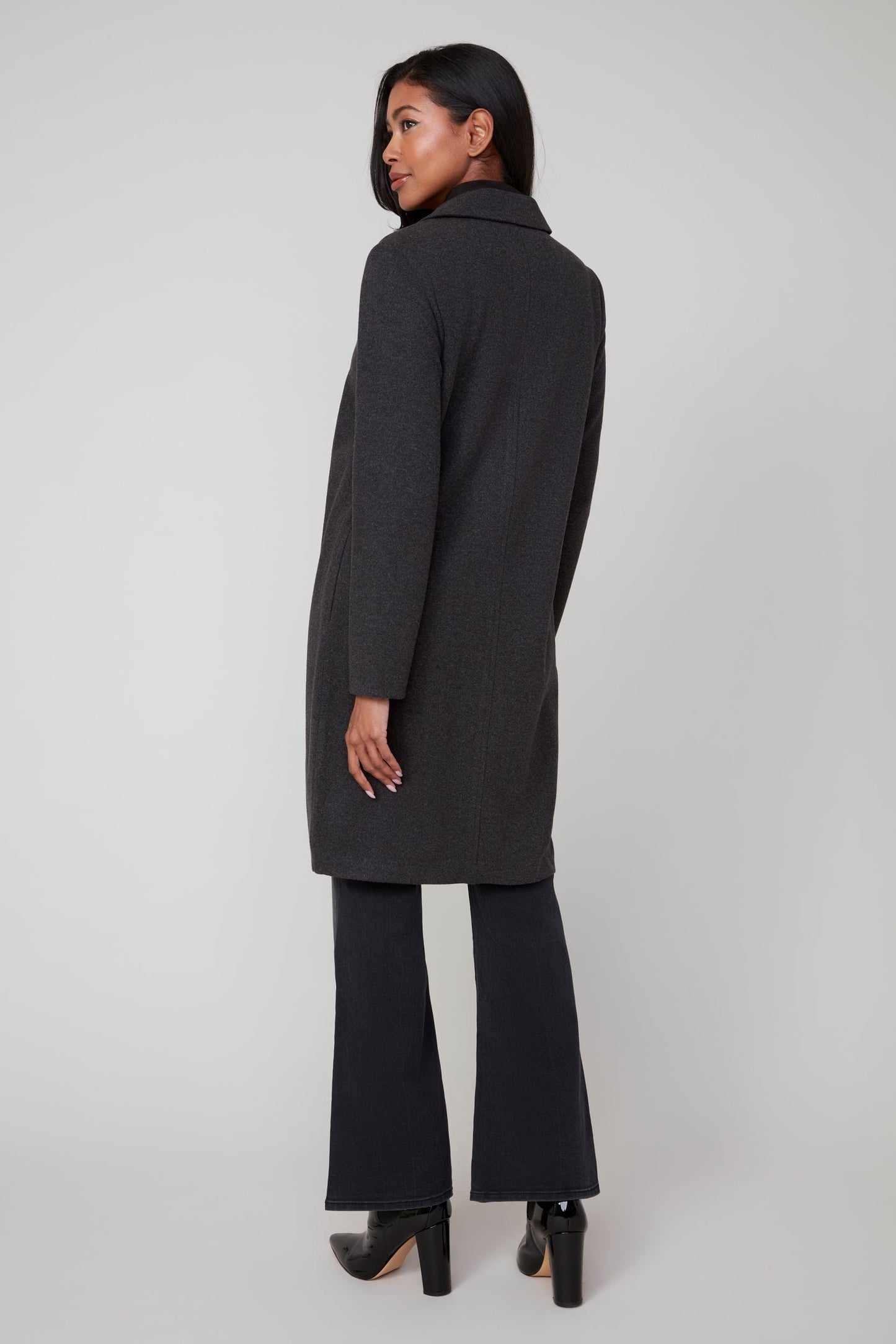 RENUAR Brushed Knit Long Jacket R3865