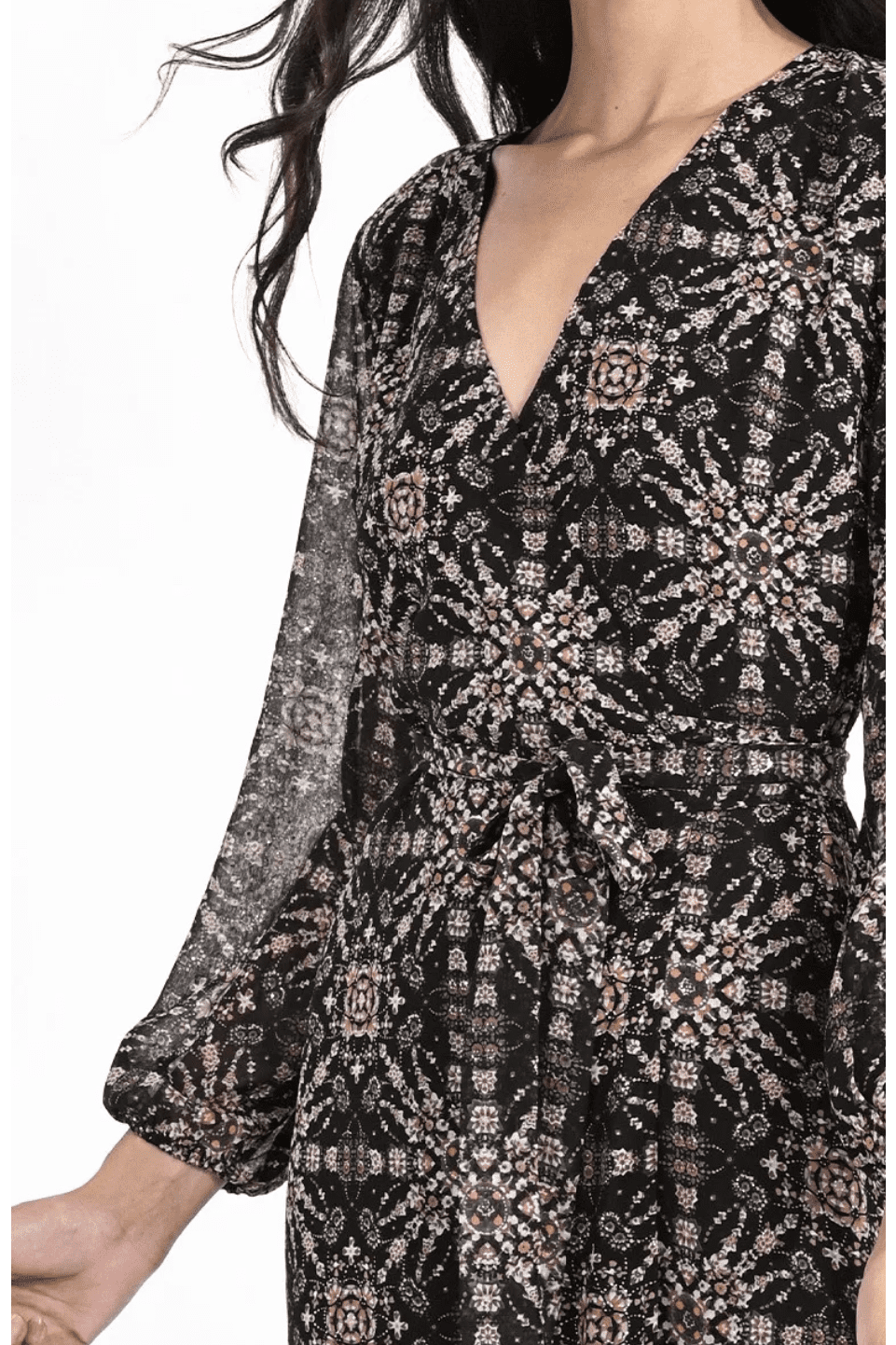 MOLLY BRACKEN T1680BBH23 Long Print Dress *Final Sale*