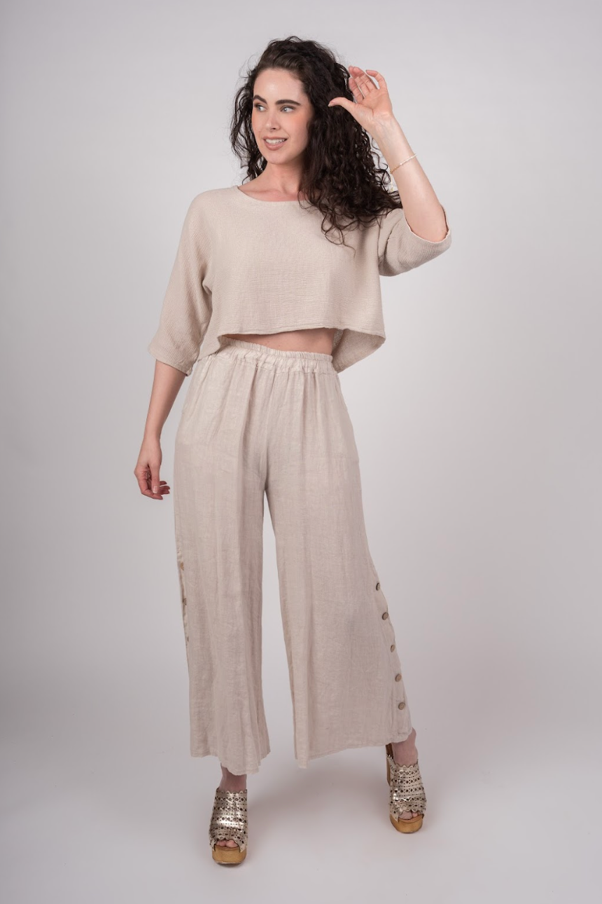 ME & GEE L-6551 Knit Shortie Top