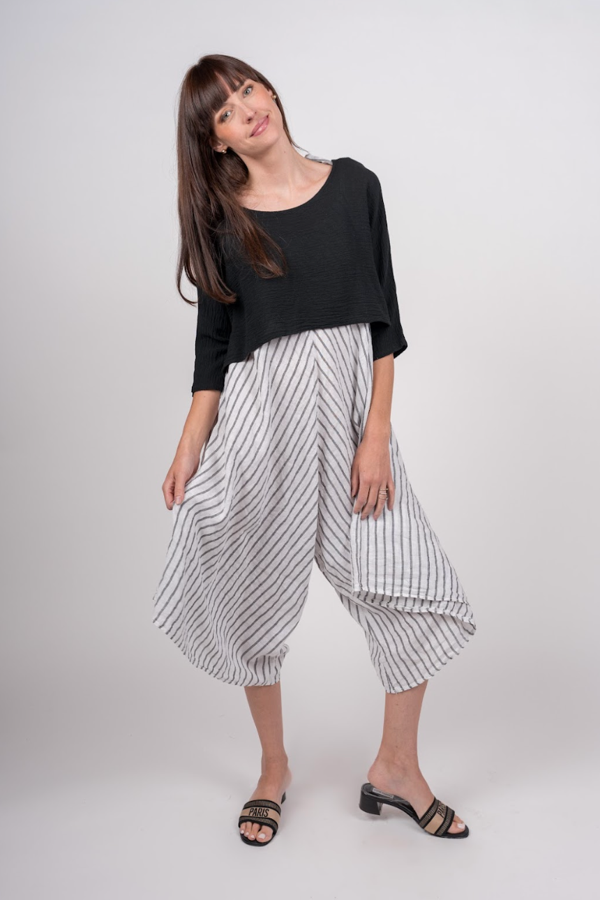 ME & GEE L-6551 Knit Shortie Top