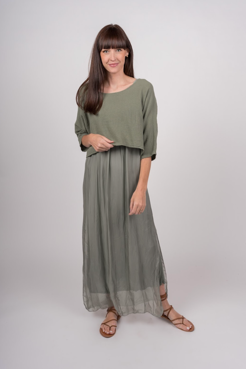 ME & GEE L-6551 Knit Shortie Top