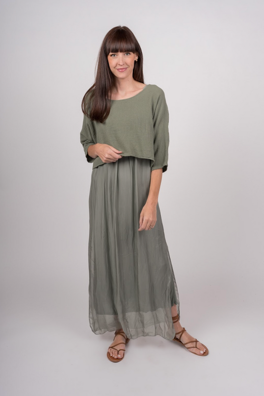 ME & GEE L-6551 Knit Shortie Top *FINAL SALE*