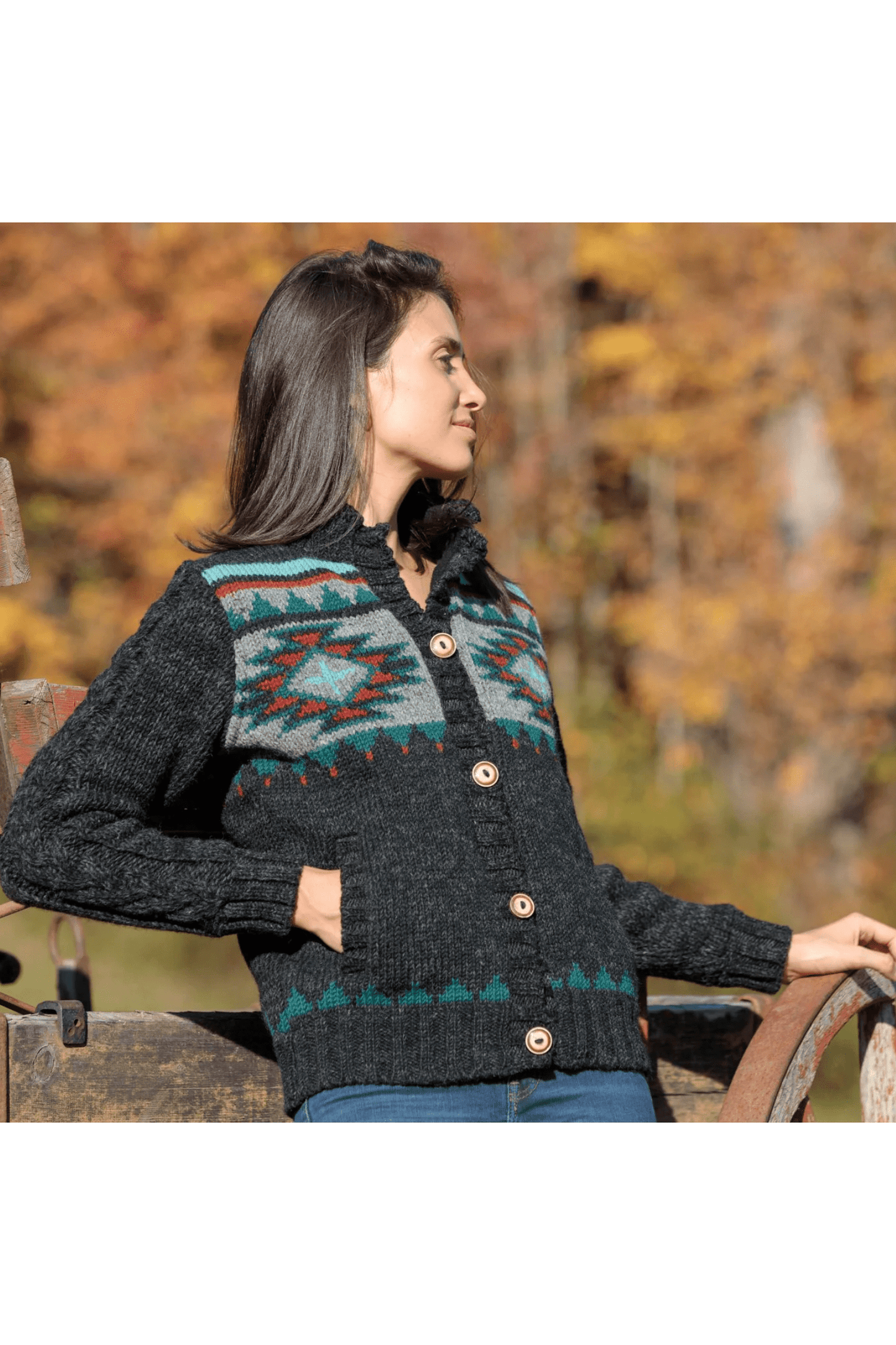 LOST HORIZONS Brush Creek Wool Knit Sweater