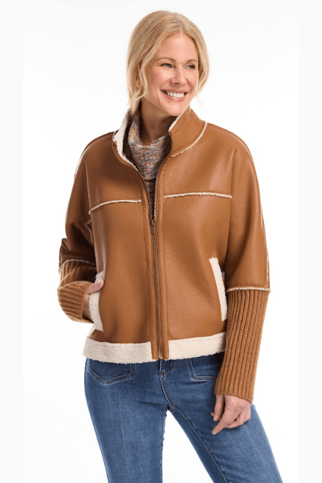 FDJ Bonded Sherpa Sweater Jacket 1803323 *FINAL SALE*
