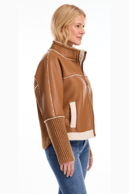 FDJ Bonded Sherpa Sweater Jacket 1803323 *FINAL SALE*