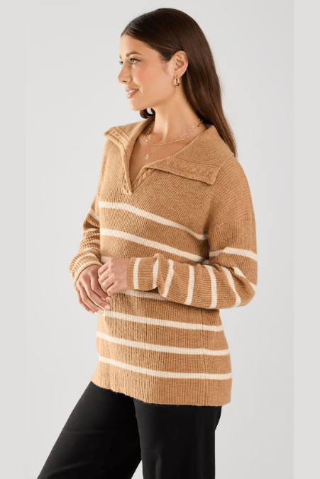 FDJ Collared Stripe Sweater 1849704 *FINAL SALE*