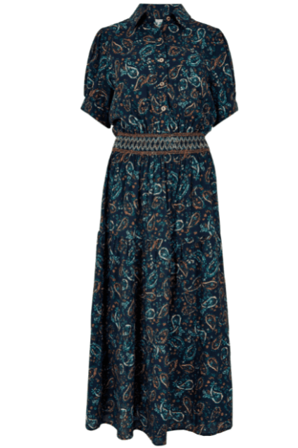 APRICOT Tiered Shirt Midi Dress 897434