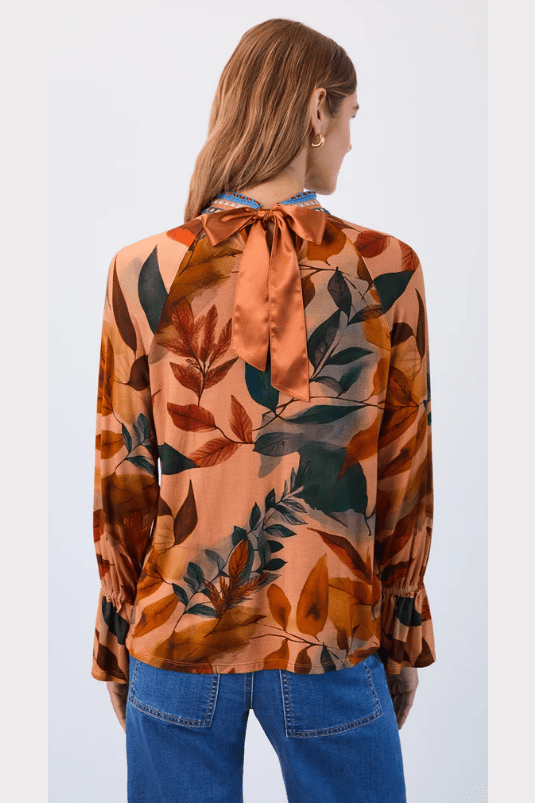 FDJ Mock Neck Trimmed Top 3452153