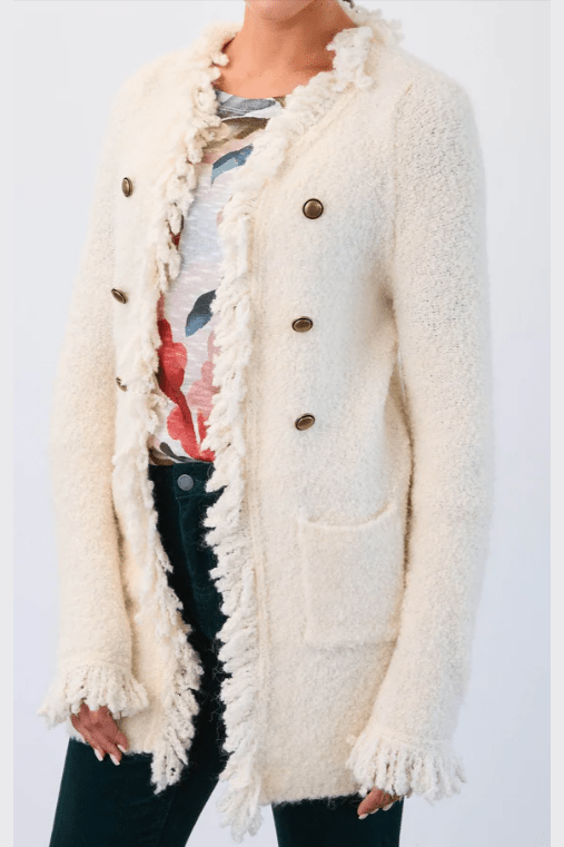 FDJ Fringed Cardigan Coat 1463227