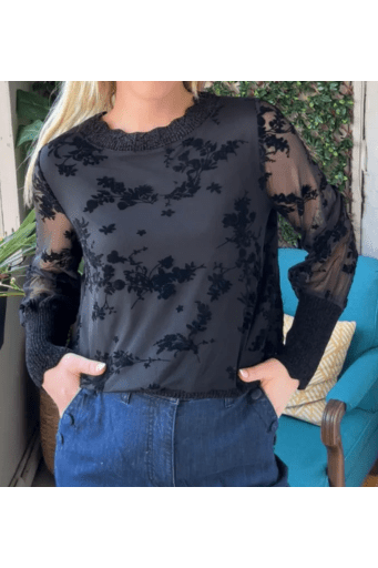 FDJ Flocked Mesh Sweatshirt 3345226